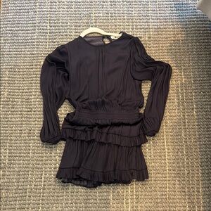 Elegant Black Ruffled Dress